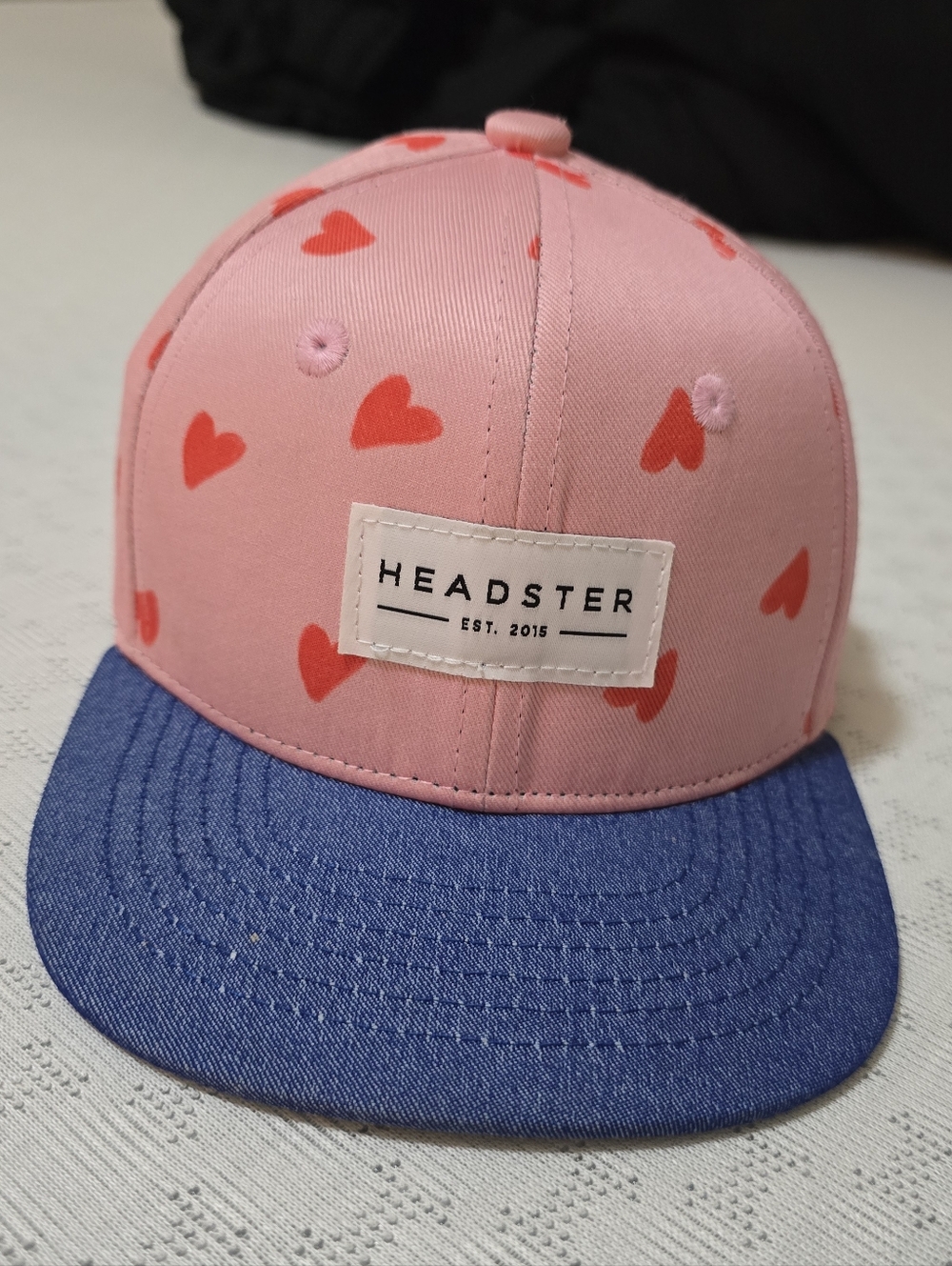 Headster Kids Pink Heart Snapback Hat